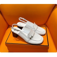 Top Design Hermes Infinie 50 Pump White 60702204
