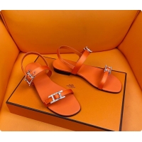 Charming Hermes Sandals Orange 60702206