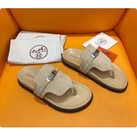 Top Grade Hermes Slipper Beige 60702207