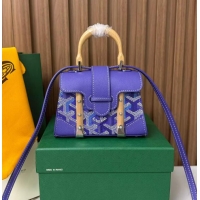 Promotional Goyard Goyardine Canvas Saigon Structure Nano Palladium Hardware 8006 Multicolored Blueberry Purple
