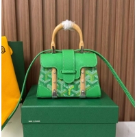 Shop Grade Goyard Goyardine Canvas Saigon Structure Nano Palladium Hardware 8006 Multicolored Meadow Green