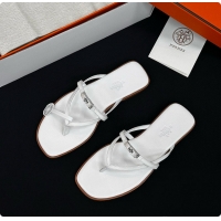 Duplicate Hermes Miss Sandal Blanc 60702408