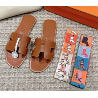 Top Grade Hermes Sandals Brown 60702409