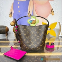 Top Grade Louis Vuitton Monogram/Exotic Crocodile All In BB Bag M28911 Fuchsia