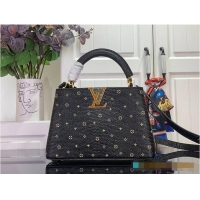 Reasonable Price Louis Vuitton Monogram Strass Capucines BB M89370 Black 2026