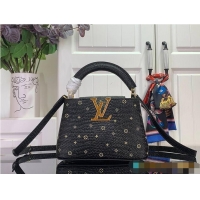 Promotional Louis Vuitton Monogram Strass Capucines Mini M89371 Black 2026