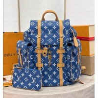 Buy Fashionable Louis Vuitton Christopher P9 MM Backpack M09380 Blue 2026