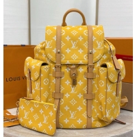 Top Grade Louis Vuitton Christopher P9 MM Backpack M09380 Yellow 2026