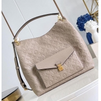 Top Grade Louis Vuitton Monogram Empreinte Leather Hobo Metis M27937 Tourterelle 2026