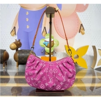 Best Price Louis Vuitton Monogram Denim Pochette Valley M27452 Fuchsia 2026