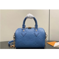 Best Product Louis Vuitton Monogram Leather Speedy Bandouliere 20 M28316 Blue Jean