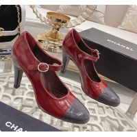 Perfect Chanel Open Shoes Shiny Goatskin Fashion In Red 7.5cm 60702709