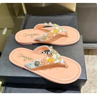 Stylish Chanel Thongs Lambskin & metal Slipper 60703006