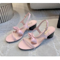 Duplicate Chanel Bow Chunky Sandal in Pink 60703007