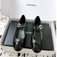 Good Quality Chanel 25A Ballet Flats Black 60703008