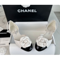 Sumptuous Chanel Slingback Kitten Heels with A Camellia Embellishment 60703014