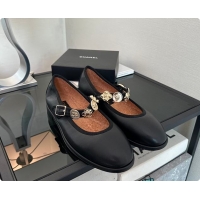 Low Price Chanel Camellia Charm Mary Jane Flats 60703015