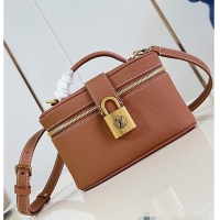 Unique Grade Louis Vuitton Low Key Vanity Bag Calfskin M29052 Cognac Brown 2026