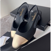 Purchase Chanel Slingbacks Calfskin & Metal Black & Gold 60703022