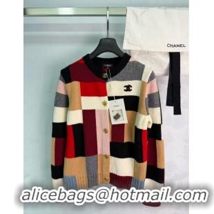 ​Best Quality Chanel Cardigan In Cashmere And Wool CH2564 Black/Red/Multicolor 2026