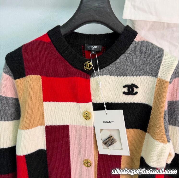 ​Best Quality Chanel Cardigan In Cashmere And Wool CH2564 Black/Red/Multicolor 2026