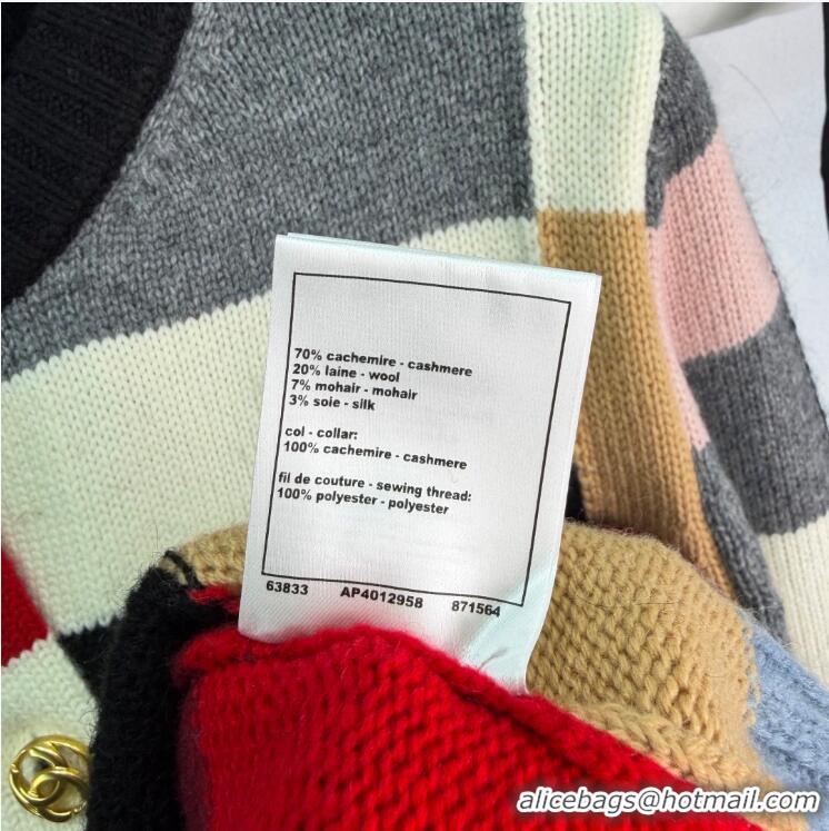 ​Best Quality Chanel Cardigan In Cashmere And Wool CH2564 Black/Red/Multicolor 2026