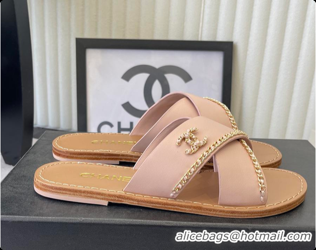 Purchase Chanel Mules Calfskin, light beige 6080212