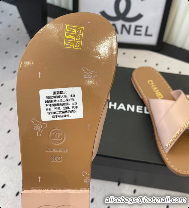 Purchase Chanel Mules Calfskin, light beige 6080212