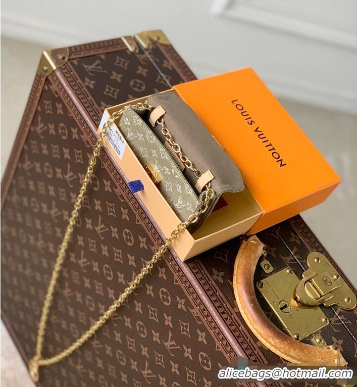 Buy Promotional Louis Vuitton Monogram Denim Pouch Metis Belt M4622Z Green