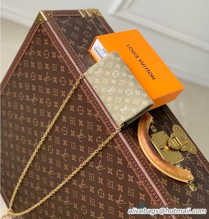 Buy Promotional Louis Vuitton Monogram Denim Pouch Metis Belt M4622Z Green
