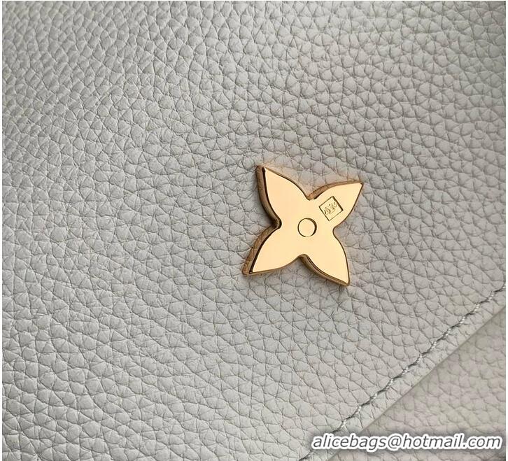 Famous Brand Louis Vuitton Capucines MM Taurillon Leather M26259 Light Grey