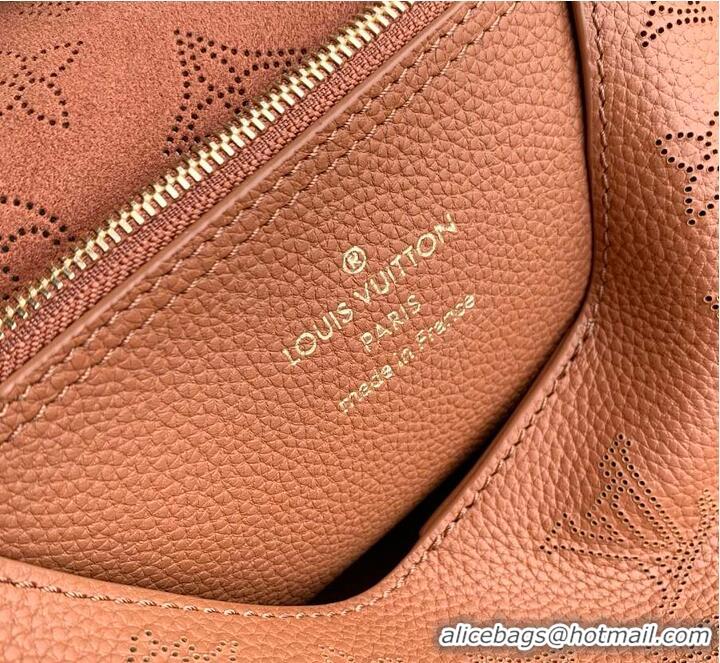 Buy Cheap Louis Vuitton Carmel Hobo Bag in Mahina Perforated Calfskin M25894 Cognac 2026