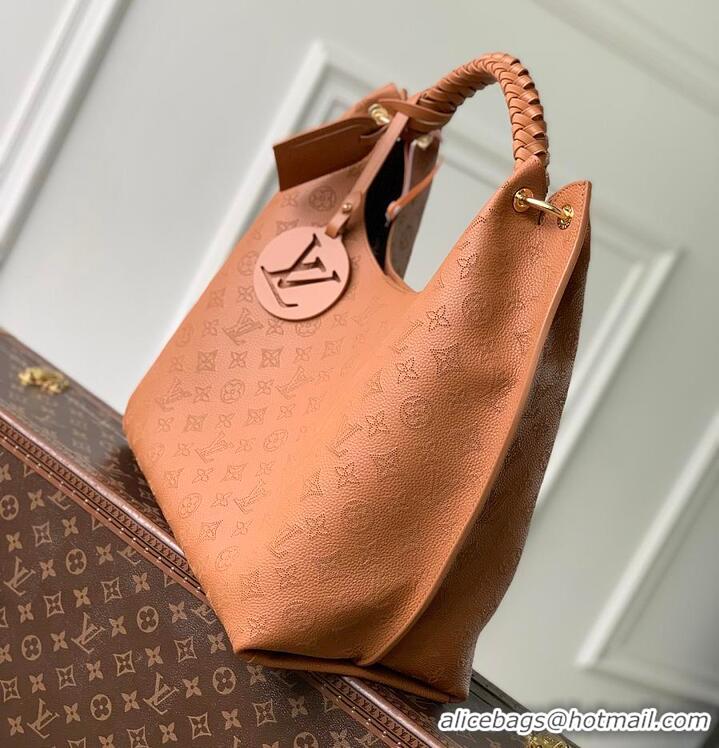 Buy Cheap Louis Vuitton Carmel Hobo Bag in Mahina Perforated Calfskin M25894 Cognac 2026