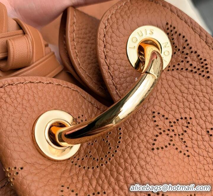 Buy Cheap Louis Vuitton Carmel Hobo Bag in Mahina Perforated Calfskin M25894 Cognac 2026
