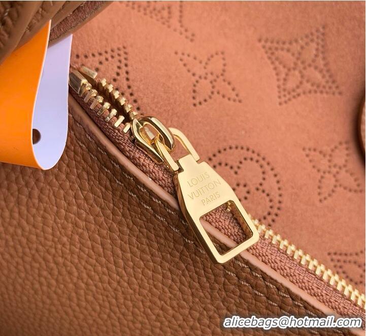 Buy Cheap Louis Vuitton Carmel Hobo Bag in Mahina Perforated Calfskin M25894 Cognac 2026