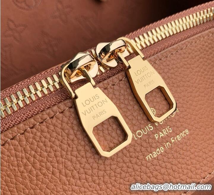 Well Crafted Louis Vuitton Bella Tote Bag in Mahina Perforated Calfskin M15116 Cognac 2026