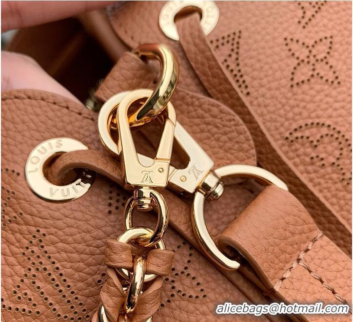 Well Crafted Louis Vuitton Bella Tote Bag in Mahina Perforated Calfskin M15116 Cognac 2026