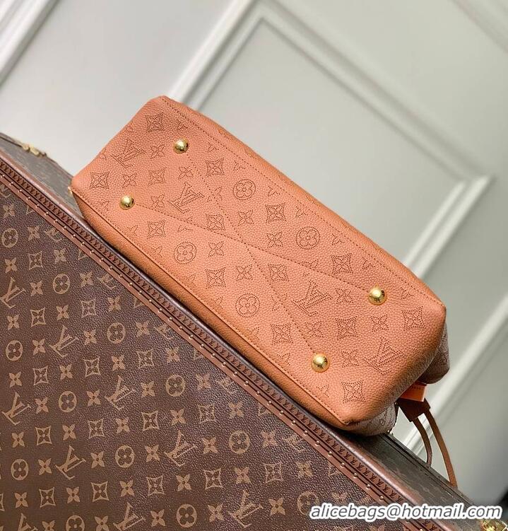 Well Crafted Louis Vuitton Bella Tote Bag in Mahina Perforated Calfskin M15116 Cognac 2026