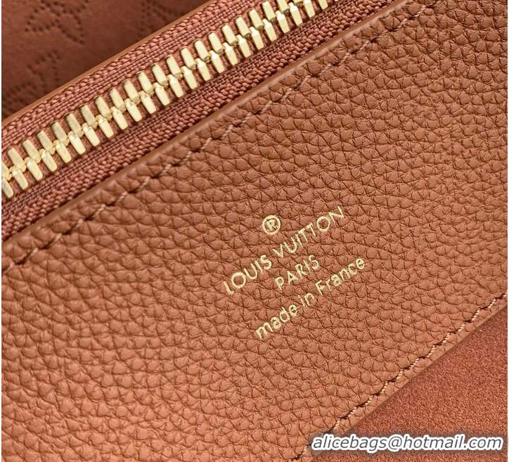 Well Crafted Louis Vuitton Bella Tote Bag in Mahina Perforated Calfskin M15116 Cognac 2026