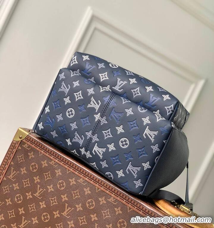 ​Top Design Louis Vuitton Monogram Shadow Discovery PM Backpack M27231 Navy Blue