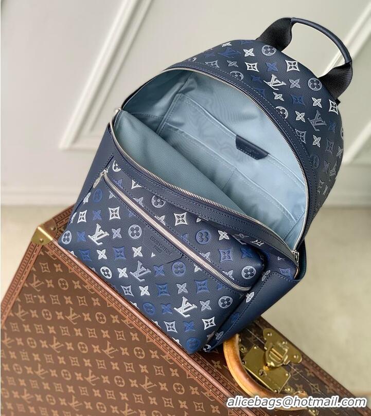 ​Top Design Louis Vuitton Monogram Shadow Discovery PM Backpack M27231 Navy Blue