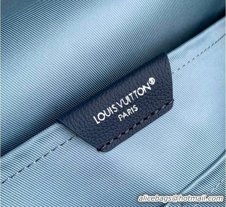 ​Top Design Louis Vuitton Monogram Shadow Discovery PM Backpack M27231 Navy Blue
