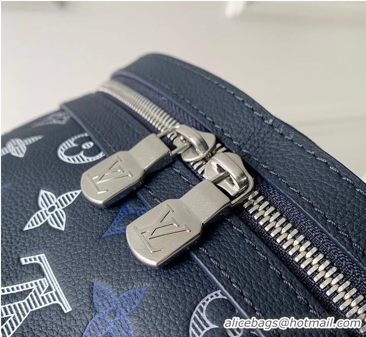​Top Design Louis Vuitton Monogram Shadow Discovery PM Backpack M27231 Navy Blue
