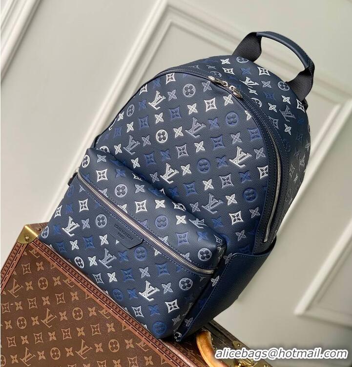 ​Top Design Louis Vuitton Monogram Shadow Discovery PM Backpack M27231 Navy Blue