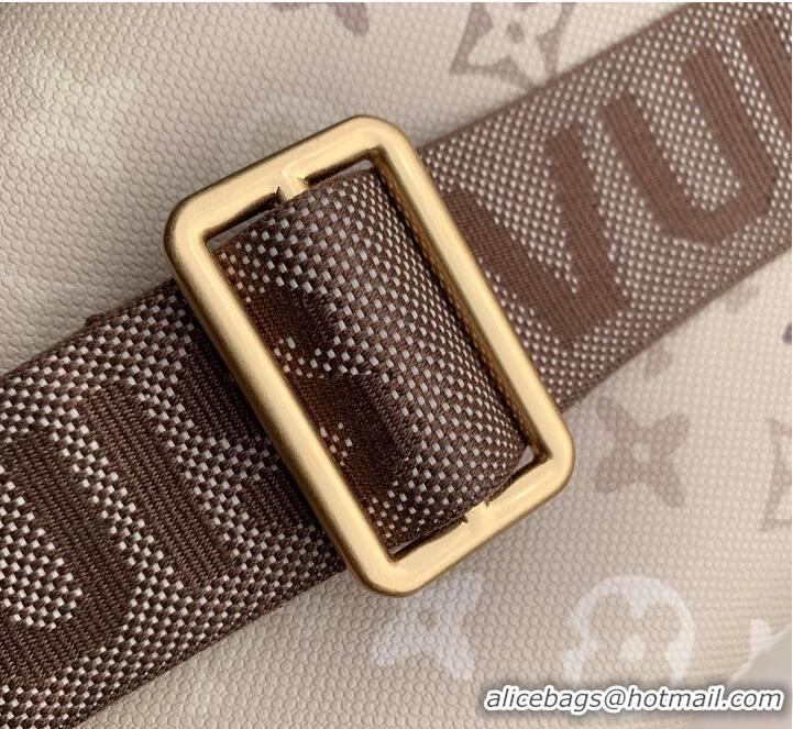 Grade Quality Louis Vuitton Monogram Shadow Leather Mens Rush Bumbag Belt Bag M27153 Sand Beige 2026