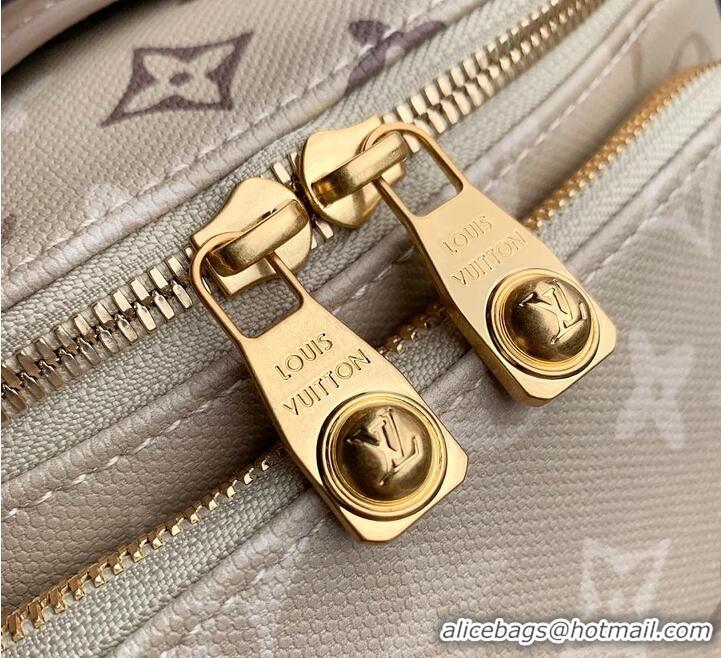 Grade Quality Louis Vuitton Monogram Shadow Leather Mens Rush Bumbag Belt Bag M27153 Sand Beige 2026