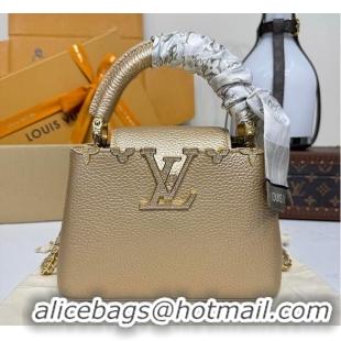 Best Product Louis Vuitton LV Mirage Capucines Taurillon leather Mini M80748 Light Gold 2026