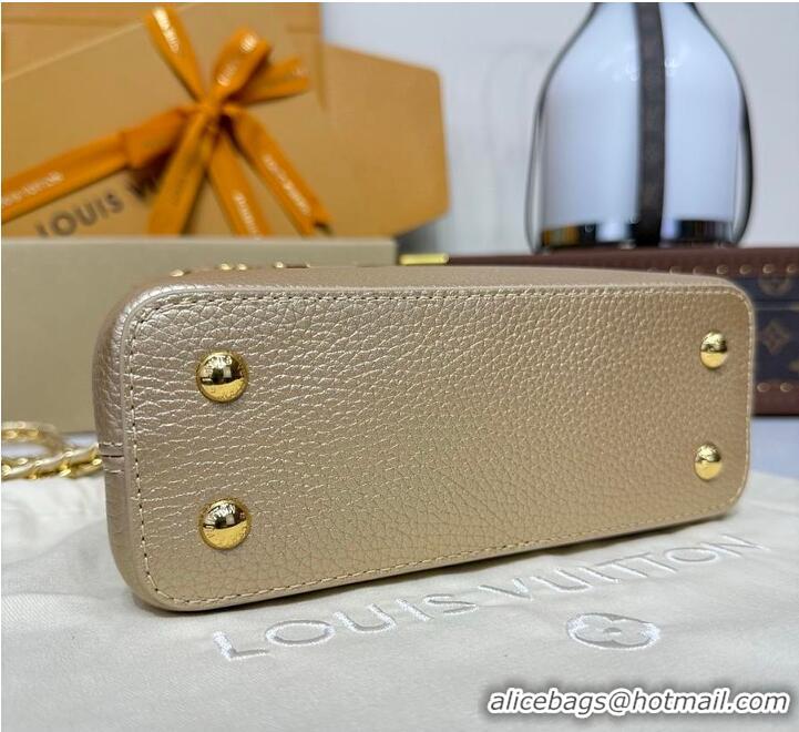 Best Product Louis Vuitton LV Mirage Capucines Taurillon leather Mini M80748 Light Gold 2026