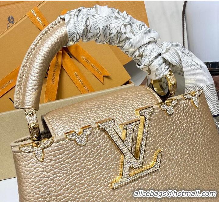 Best Product Louis Vuitton LV Mirage Capucines Taurillon leather Mini M80748 Light Gold 2026