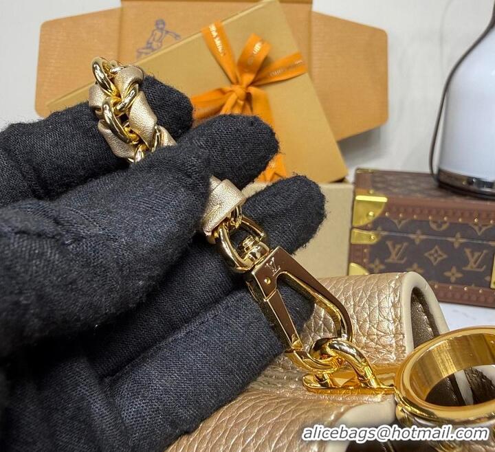 Good Quality Louis Vuitton LV Mirage Capucines Taurillon leather Nano M80749 Light Gold 2026